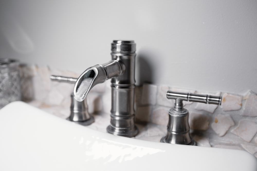 Faucet in bathroom sink Faucet in bathroom sink